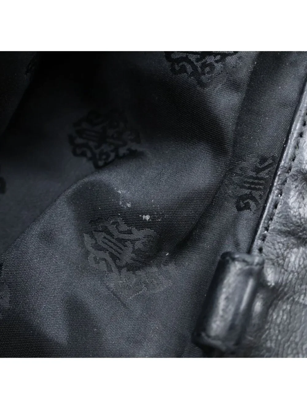 Chrome Hearts Wave Leather Wallet Black
